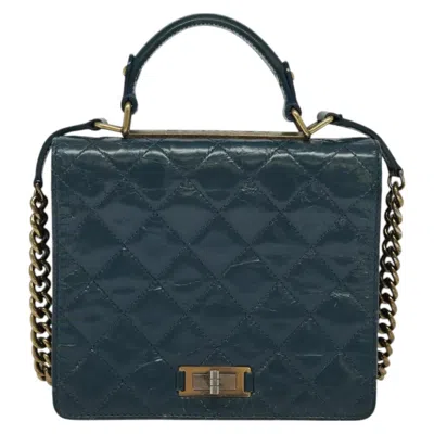 Pre-owned Chanel 2,55 Leather Shoulder Bag () In Green