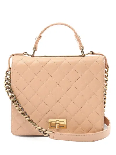 Pre-owned Chanel 2.55 Quilted Leather Two-way Tote Bag