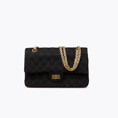 Pre-owned Chanel 2.55 Reissue 225 Jersey Double Flap Bag