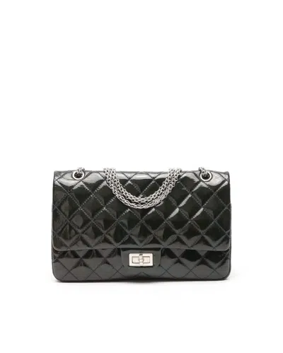 Pre-owned Chanel 2.55 Reissue 227 Double Flap Bag In Green