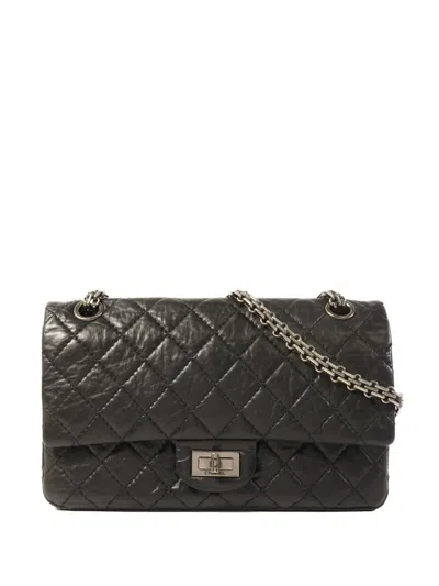 Pre-owned Chanel 2.55 Reissue Quilted Shoulder Bag In Black