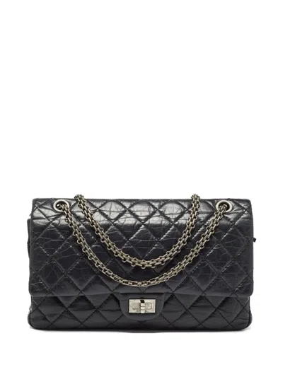 Pre-owned Chanel 2.55 Reissue Shoulder Bag In Black