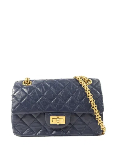 Pre-owned Chanel 2.55 Reissue Shoulder Bag In Blue