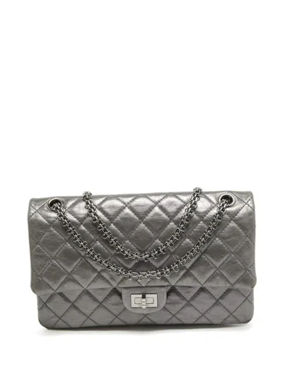 Pre-owned Chanel 2.55 Reissue Shoulder Bag In Grey