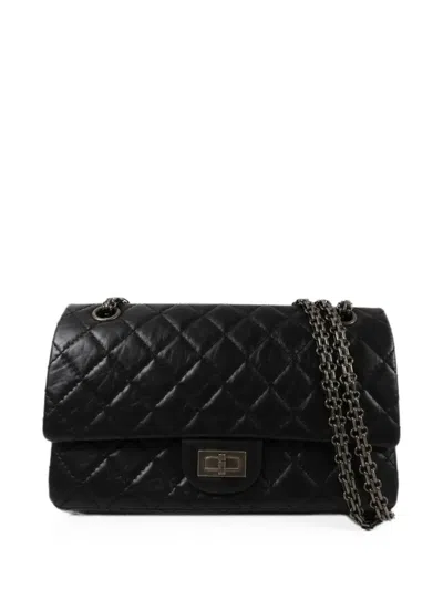 Pre-owned Chanel 2.55 Shoulder Bag In Black
