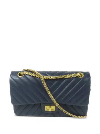 Pre-owned Chanel 2.55 Shoulder Bag In Blue