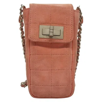 Pre-owned Chanel 2,55 Suede Shoulder Bag () In Pink