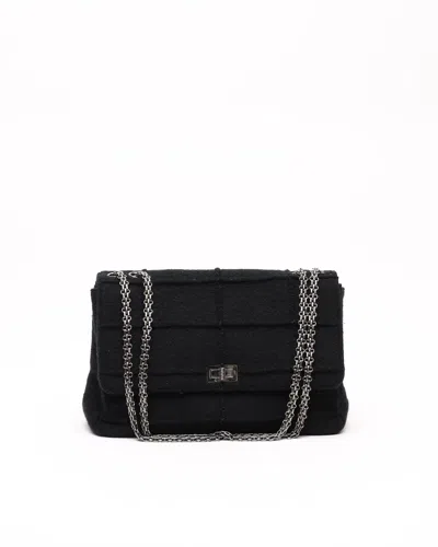 Pre-owned Chanel 2.55 Wool Chocolate Bar Bag