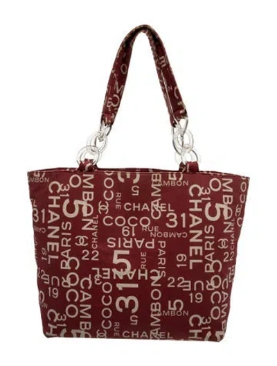 Pre-owned Chanel 31 Rue Cambon Chain Tote In Red