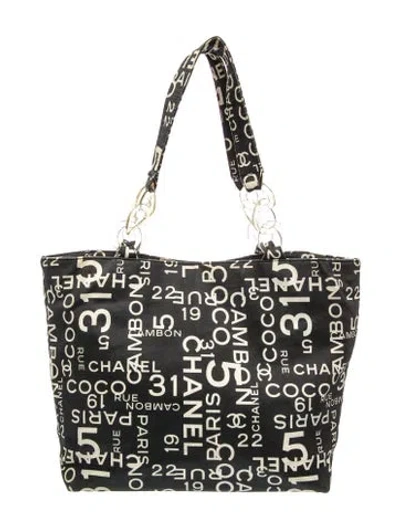 Pre-owned Chanel 31 Rue Cambon Tote In Black