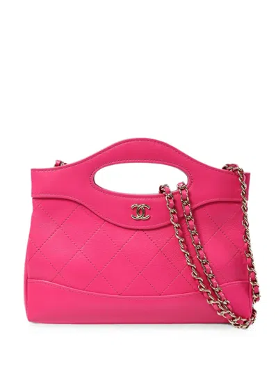 Pre-owned Chanel 31 Tote Bag In Pink
