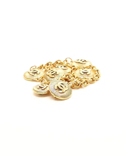 Pre-owned Chanel 80 Chain Belt In Gold