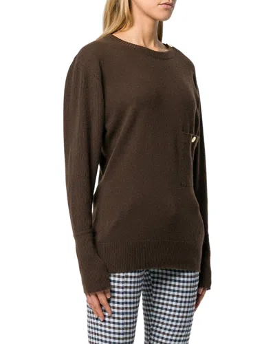 Chanel 80s Brown Cashmere Oversized Sweater