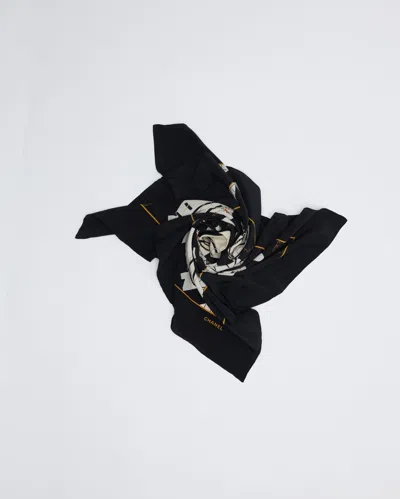 Pre-owned Chanel 90 Silk Scarf