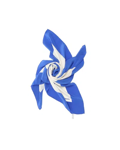 Pre-owned Chanel 90 Silk Scarf In Multi