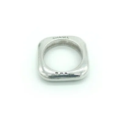Pre-owned Chanel 925 Band Ring () In Silver