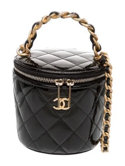 Pre-owned Chanel Afternoon Tea Vanity Case In Black