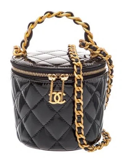 Pre-owned Chanel Afternoon Tea Vanity Case In Black