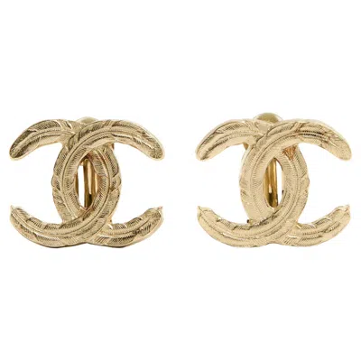 Pre-owned Chanel Ah2008  Boucles D'oreille Cc Maxi Clip On Earrings Fw2008 In Multi