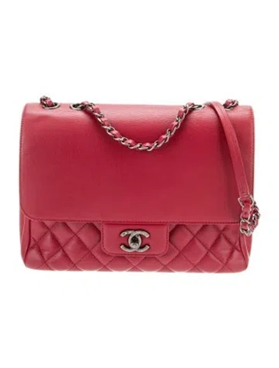 Pre-owned Chanel All About Flap Bag In Red