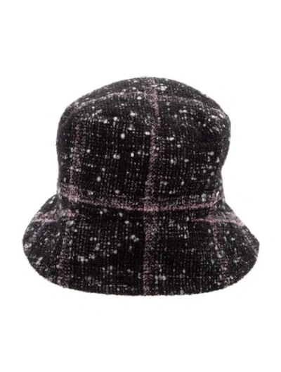 Pre-owned Chanel Alpaca Boucle Cc Bucket Hat In Multi