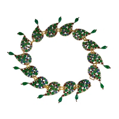 Pre-owned Chanel Amazing  Moghul Pate De Verre Paisley Belt, Gripoix In Multi