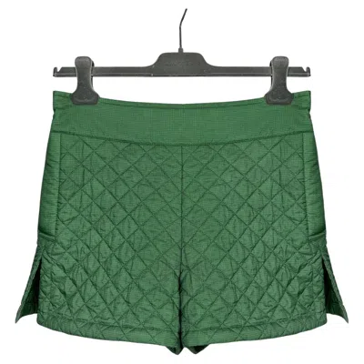 Pre-owned Chanel & Karl Lagerfeld 15p 2015 Quilted Shorts In Blue