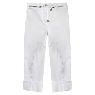 Pre-owned Chanel & Karl Lagerfeld 2009 White Capri Pants
