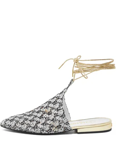 Pre-owned Chanel Ankle-wrap Mules Sandals