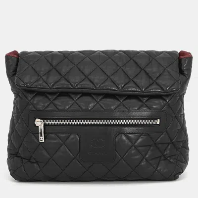 Pre-owned Chanel Backpack Black Leather