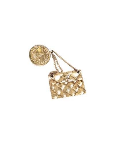 Pre-owned Chanel Bag Motif Brooch Pin (authentic Pre-loved)