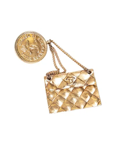 Pre-owned Chanel Bag Motif Brooch Pin (authentic Pre-loved)