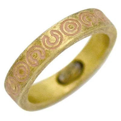 Pre-owned Chanel Band Ring () In Gold