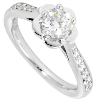 Pre-owned Chanel Band Ring () In Silver