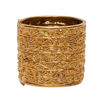 Pre-owned Chanel Baroque Cuff Bracelet In Multi