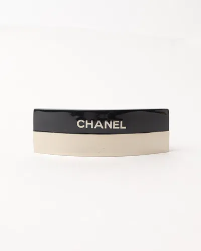 Pre-owned Chanel Barrette Logo Hair Clip
