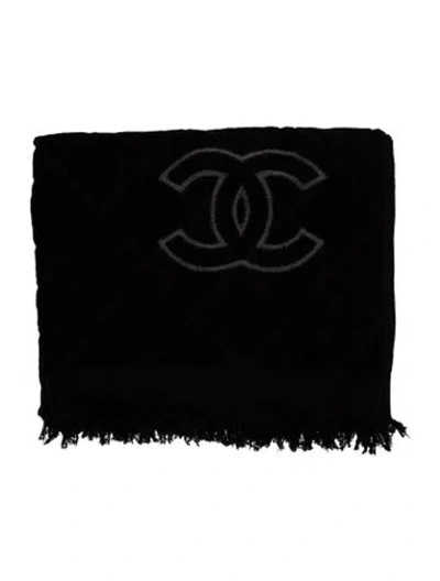 Pre-owned Chanel Bath Towel In Black
