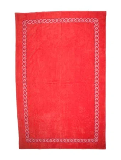 Pre-owned Chanel Beach Towel W/ Tags In Pink