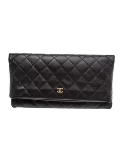 Pre-owned Chanel Beauty Cc Foldover Clutch