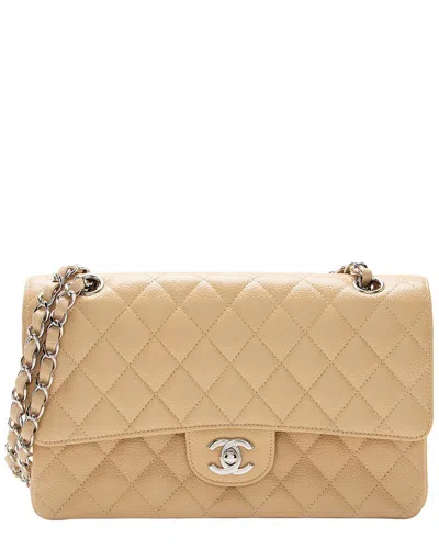 Chanel Beige Caviar Leather Classic Medium Double Flap Bag (authentic Pre-  Loved)