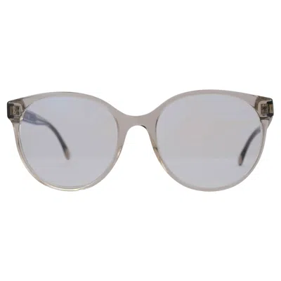 Pre-owned Chanel Beige Clear Acetate Pantos Round Eyeglasses 3401 In Brown