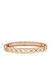 Chanel Beige Gold Coco Crush Bangle In Sand