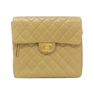 Pre-owned Chanel Beige Leather Backpack ()