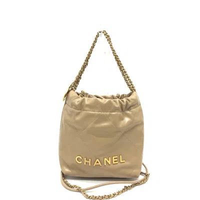 Pre-owned Chanel Beige Leather Shoulder Bag ()