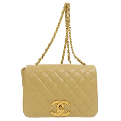 Pre-owned Chanel Beige Leather Shoulder Bag ()