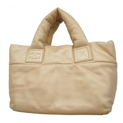 Pre-owned Chanel Beige Leather Tote Bag ()