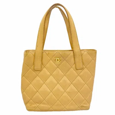 Pre-owned Chanel Beige Leather Tote Bag ()