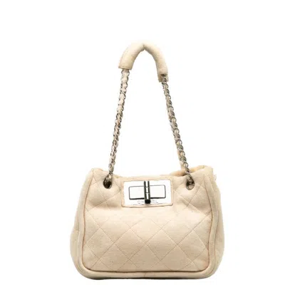 Pre-owned Chanel Beige Suede Shoulder Bag ()