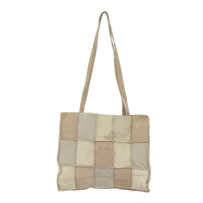 Pre-owned Chanel Beige Suede Tote Bag ()