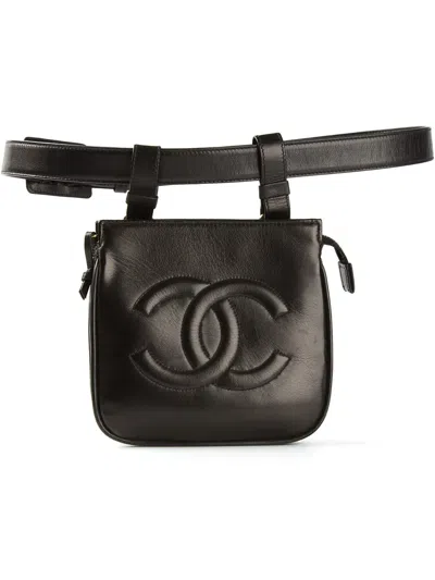 Pre-owned Chanel Belt Bag In Black